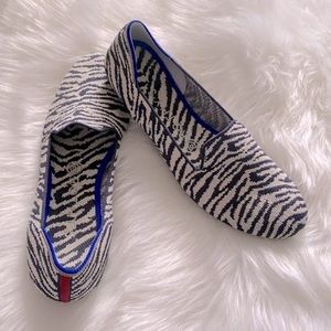 Rothy’s Retired Navy Zebra Loafers
